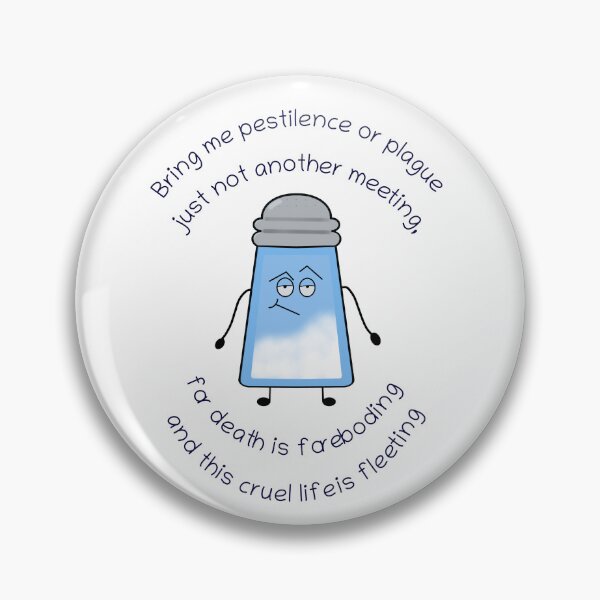 Item preview, Funny Poem Salty Couplet “Not Another Meeting”  designed and sold by saltycouplets.