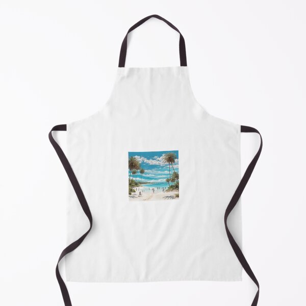 Item preview, Beach paradise blue turquoise beach white sand illusion art designed and sold by Newconcept3341.