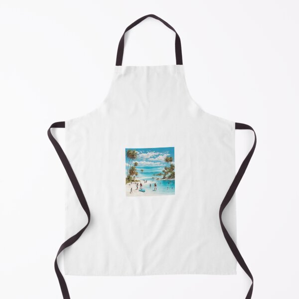 Item preview, Beach paradise blue turquoise beach white sand illusion art designed and sold by Newconcept3341.