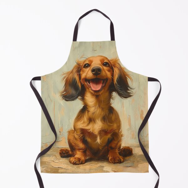 Item preview, Happy Dachsund Illustration designed and sold by QuirkyCreatures.