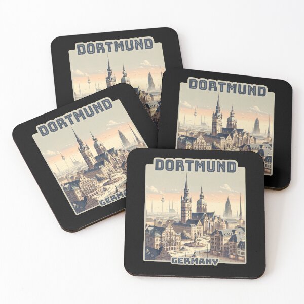 Item preview, Vintage Dortmund germany skyline designed and sold by Unitepeople.