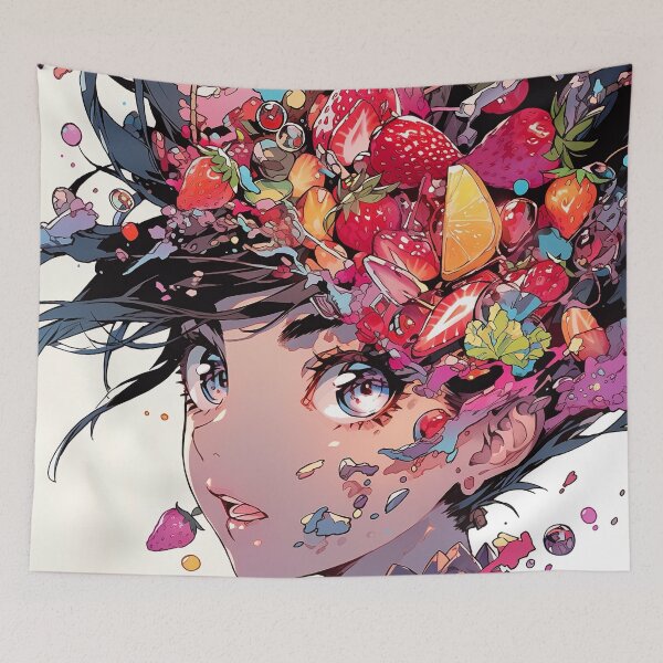 Item preview, Fruit Medley Anime Girl designed and sold by bubblegoth.