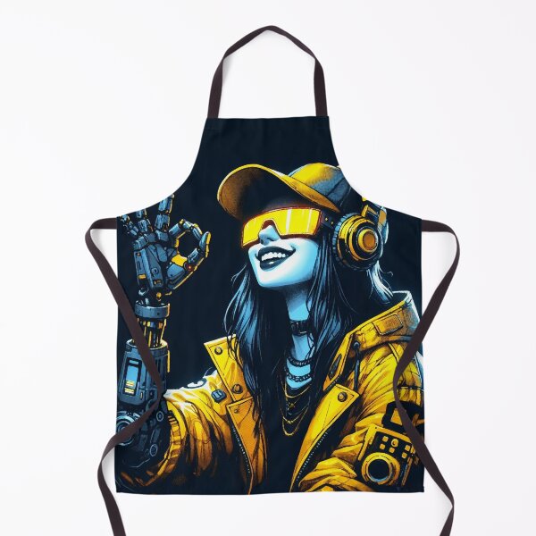 Item preview, Cyberpunk Girl "OK!" designed and sold by RESToRAPTOR.