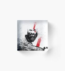 Kratos (Gott des Krieges) Acrylblock