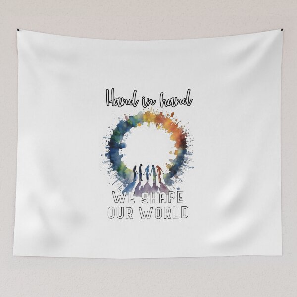 Item preview, Unity in Action: Hand in Hand We Shape Our World designed and sold by MillennialVibe.