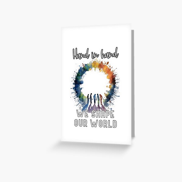 Item preview, Unity in Action: Hand in Hand We Shape Our World designed and sold by MillennialVibe.