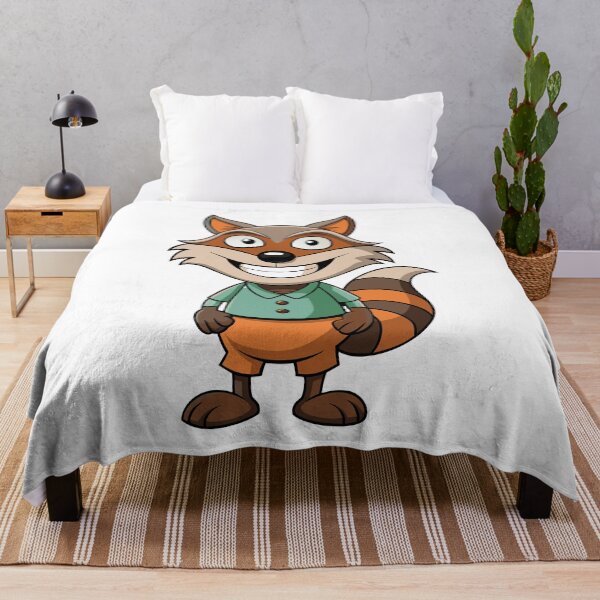 Item preview, Mischievous Raccoon with a Sly Grin - Cartoon Illustration designed and sold by iwcus.