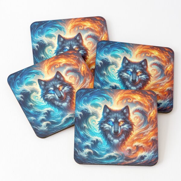 Item preview, "Elemental Fury: Guardian of Fire and Water" designed and sold by WolframSilver.