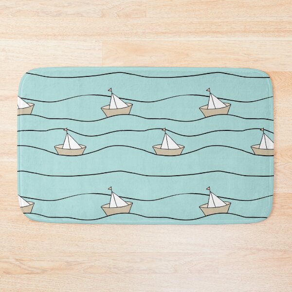 Item preview, Paper Boats in Robin's Egg designed and sold by Andrea Turner.
