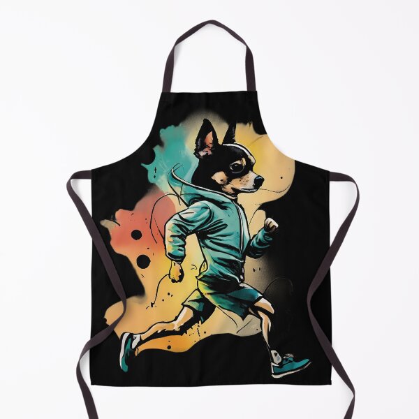 Item preview, chihuahua dog jogging designed and sold by Furrifico.