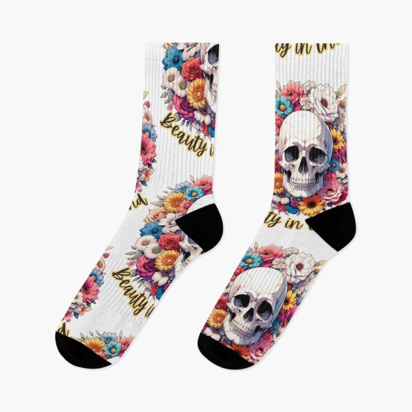 Item preview, Beauty in the End Skull with Flowers designed and sold by kylmllr101684.