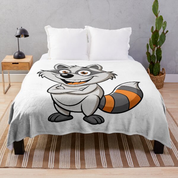 Item preview, Mischievous Raccoon with a Sly Grin Cartoon Art designed and sold by iwcus.
