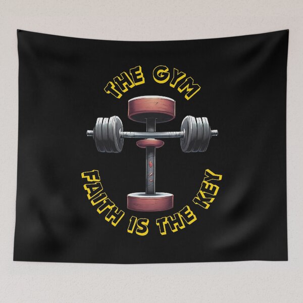 Item preview, Copy of Gym Life The Gym Faith Is The Key Gold designed and sold by TajfunX.