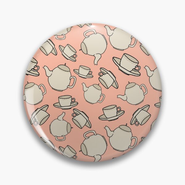 Item preview, Tea Time in Coral designed and sold by Andrea Turner.