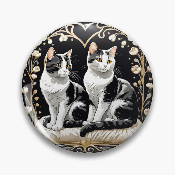 Item preview, 2 Art Deco cats designed and sold by Talpha.