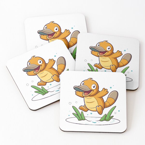 Item preview, Whimsical Platypus Frolicking in a Pond designed and sold by iwcus.