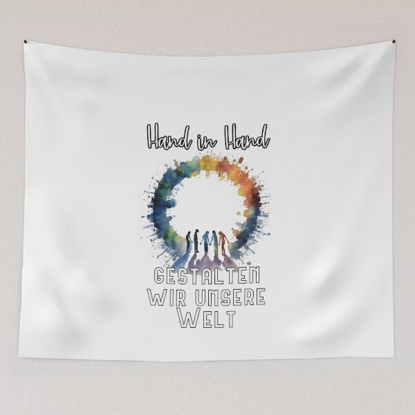 Item preview, Einheit in Aktion: Hand in Hand Gestalten Wir Unsere Welt designed and sold by MillennialVibe.
