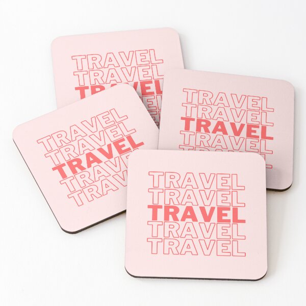 Item preview, Explorer Travel in Coral designed and sold by NAFDesigns.
