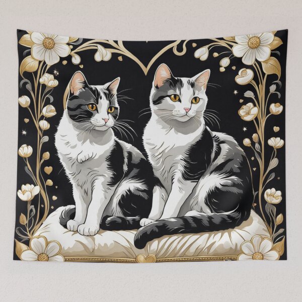 Item preview, 2 Art Deco cats designed and sold by Talpha.