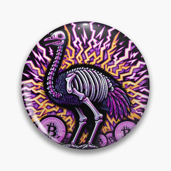 Item preview, $NOSS "BTC Lightning Soar: Thunder Ostrich" designed and sold by zzz888.