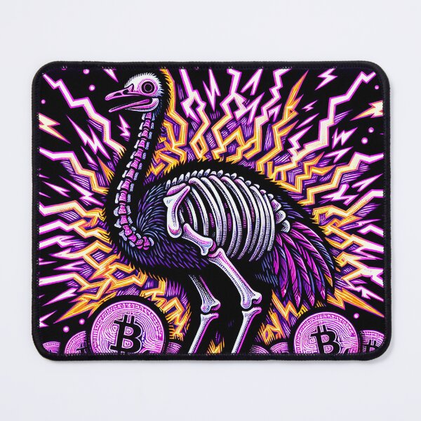 Item preview, $NOSS "BTC Lightning Soar: Thunder Ostrich" designed and sold by zzz888.