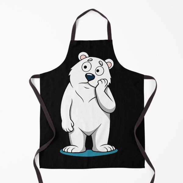 Item preview, Perplexed Polar Bear: Curious Cartoon Bear Scratching Its Head designed and sold by iwcus.