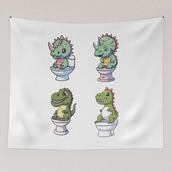 Item preview, dino toilet  designed and sold by bukajart.