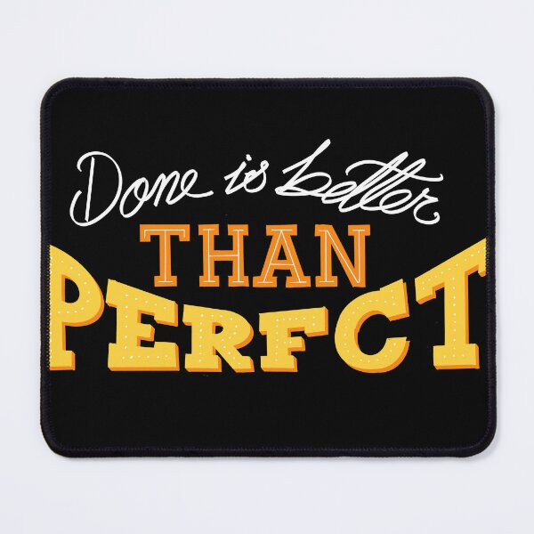 Item preview, done is better than perfect - custom hand lettering designed and sold by designsoln1.