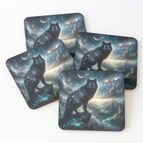 Item preview, "Cosmic Sentinel: Guardian of the Starlit Veil" designed and sold by WolframSilver.