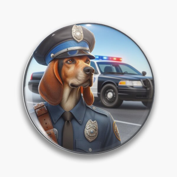 Item preview, Police Officer - Plott Hound  designed and sold by Alysha Lenderman.