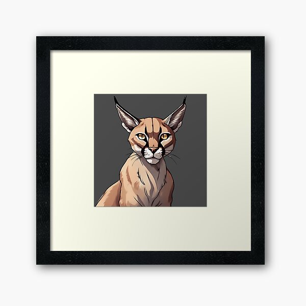 Item preview, Caracal Portrait designed and sold by MollyPetDesigns.