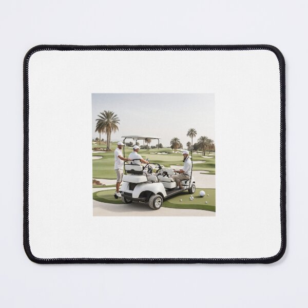 Item preview, a golf player playing a round art illusion designed and sold by Newconcept3341.