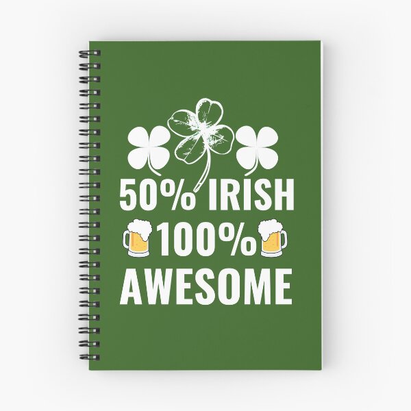 Item preview, 50% Irish 100% Awesome  designed and sold by Design-Maniya.