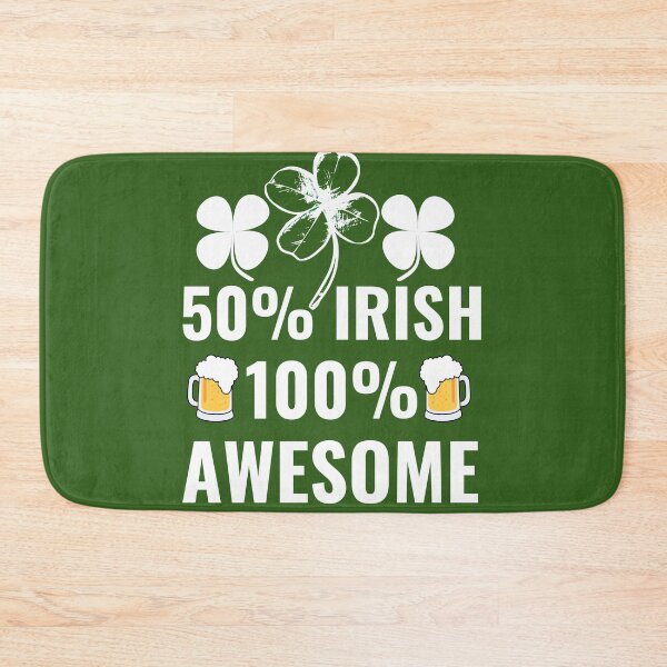 Item preview, 50% Irish 100% Awesome  designed and sold by Design-Maniya.
