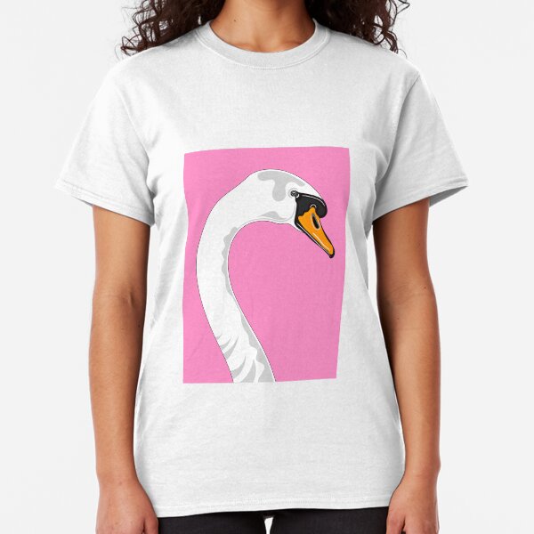 Pink Swan Portrait Classic T-Shirt