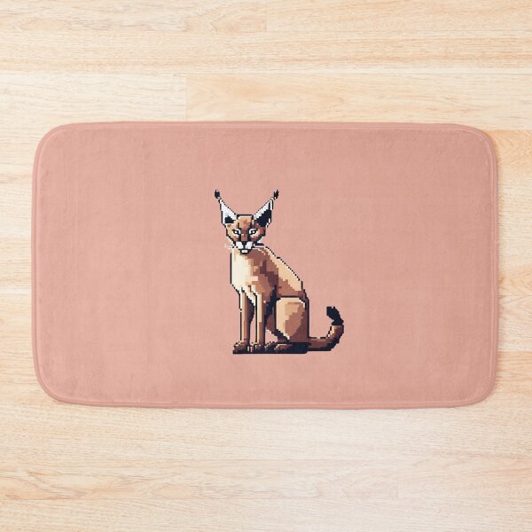 Item preview, Pixel art-style caracal designed and sold by MollyPetDesigns.