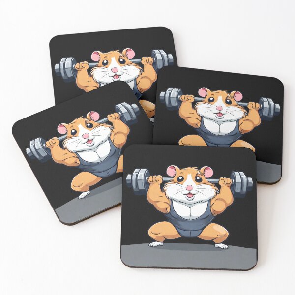 Artikelvorschau, Gewichtheber Hamster entworfen und verkauft von Amzg-Designs.