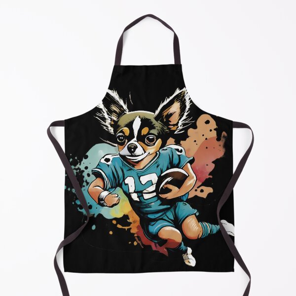 Item preview, chihuahua dog playing american football designed and sold by Furrifico.