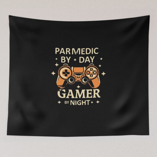 Item preview, paramedic by day, Gamer by Night designed and sold by PatronesKawai.