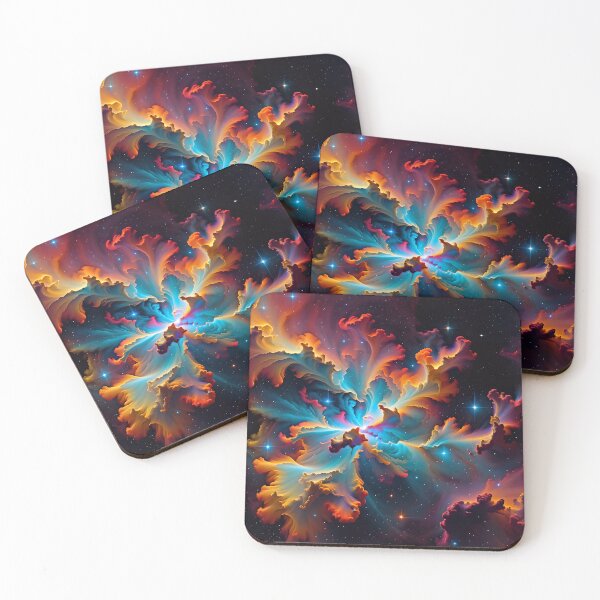 Item preview, Abstract Colorful Rainbow Nebula Pattern designed and sold by TheArtOfPat.