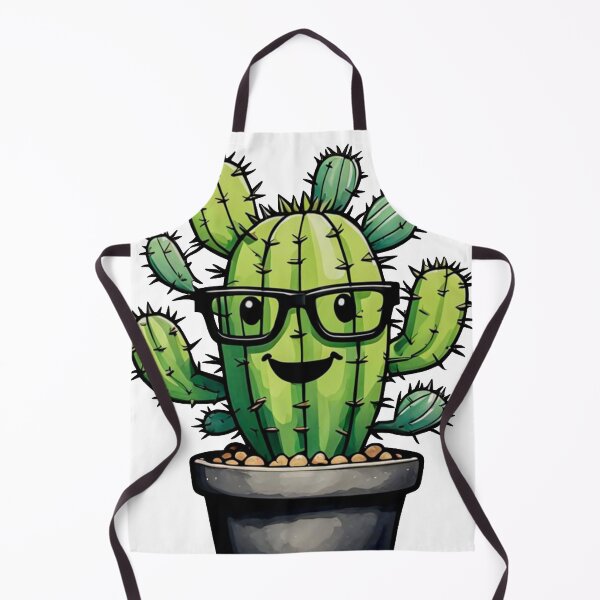 Item preview, Cute Nerd Cactus - Succulent Plant - Smiling Cactus - Potting Cactus Plants Wearing Glasses designed and sold by MyArt23.