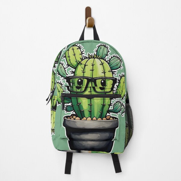 Item preview, Cute Nerd Cactus - Succulent Plant - Smiling Cactus - Potting Cactus Plants Wearing Glasses designed and sold by MyArt23.