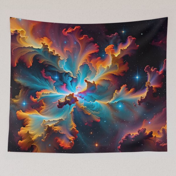 Artikelvorschau, Abstract Colorful Rainbow Nebula Pattern entworfen und verkauft von TheArtOfPat.