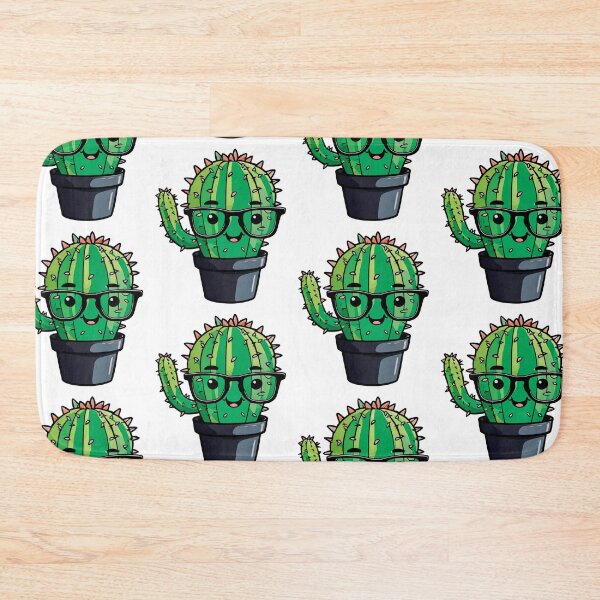 Item preview, Cute Nerd Cactus - Succulent Plant - Smiling Cactus - Potting Cactus Plants Wearing Glasses designed and sold by MyArt23.