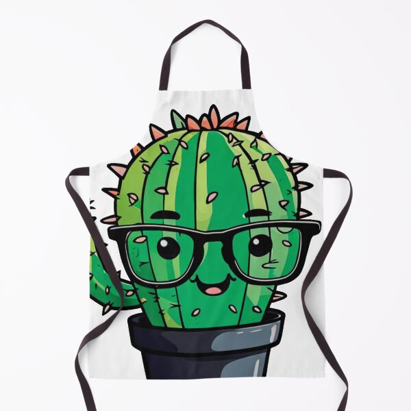 Item preview, Cute Nerd Cactus - Succulent Plant - Smiling Cactus - Potting Cactus Plants Wearing Glasses designed and sold by MyArt23.