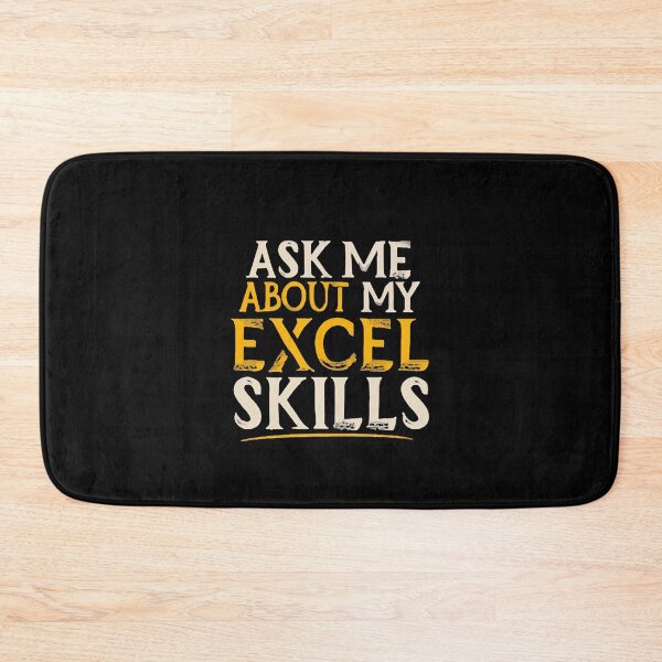 Aperçu de l'œuvre Posez-moi des questions sur mes compétences Excel Blague de comptable créée et vendue par DomTeesHaven.