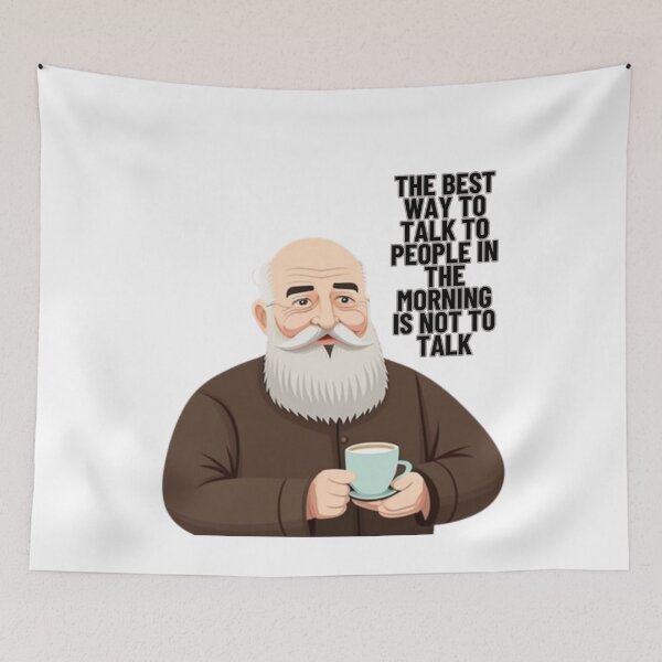 Item preview, old man drink a coffee designed and sold by pretty-Designed.