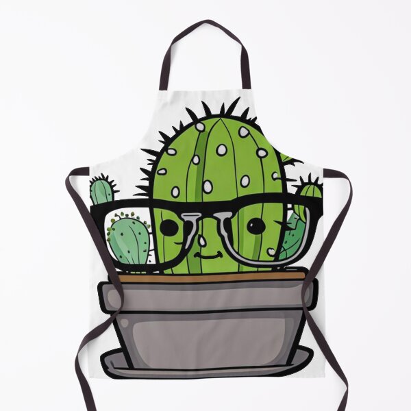 Item preview, Cute Nerd Cactus - Succulent Plant - Smiling Cactus - Potting Cactus Plants Wearing Glasses designed and sold by MyArt23.
