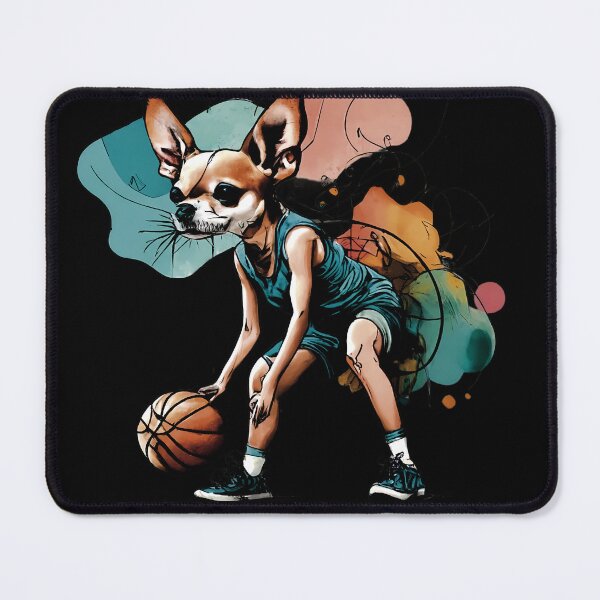 Item preview, chihuahua dog playing basketball designed and sold by Furrifico.
