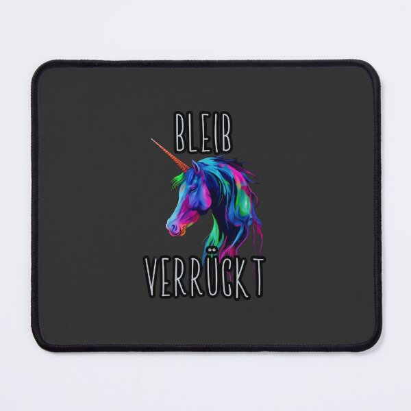 Item preview, Leuchtende Verrücktheit: Neon-Einhorn mit Bleib Verrückt designed and sold by MillennialVibe.